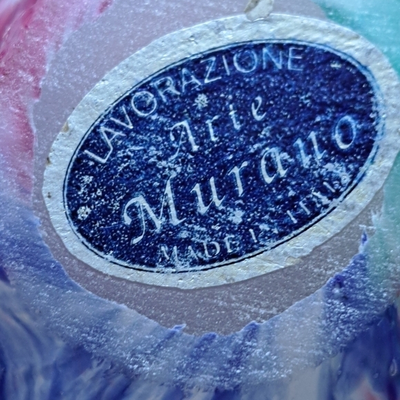 Vintage Italian Murono Lavorazione Arte Small Glass Art Dish Candy Dish Rare - Picture 2 of 12